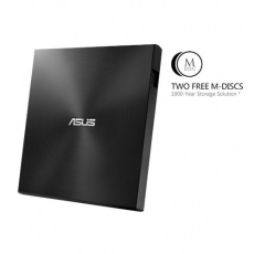 ASUS External Slim DVD-RW SDRW-08U7M-U + 2x M-DISC, Retail, čierna