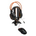 Canyon WH-200, 3v1, stojan pre herný headset + bungee stabilizátor kábla hernej myši + USB hub, čierny