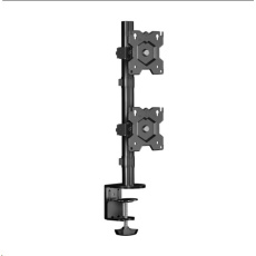 ONKRON Dual Monitor Mount for 2 Screens 13" to 34" up to 16 kg, Black