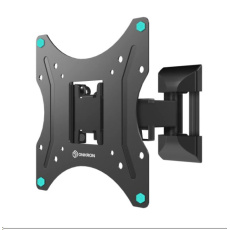ONKRON Full Motion TV Wall Mount for 17" to 43" Screens up to 35 kg, Black,VESA: 100x100 - 200x200
