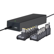 Solight Univerzálny zdroj pre notebooky, 90W, 16 koncoviek, automatický Solight Univerzálny zdroj pre notebooky, 90W, 16 koncoviek, automatický