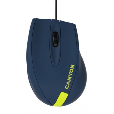 Canyon CNE-CMS11BY, optická myš, USB, 1000 dpi, 3 tlač, tmavo-modro-žltá Canyon CNE-CMS11BY, optická myš, USB, 1000 dpi, 3 tlač, tmavo-modro-žltá