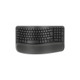 Logitech® Wave Keys Wireless Ergo klávesnica - GRAPHITE, SK/CZ, 2.4GHZ/B