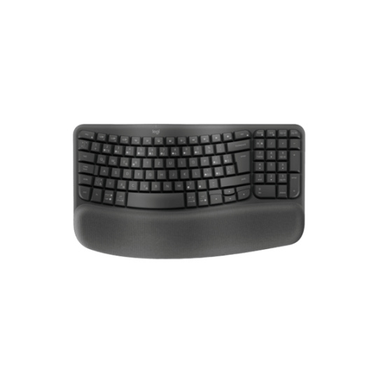 Logitech® Wave Keys Wireless Ergo klávesnica - GRAPHITE, SK/CZ, 2.4GHZ/B