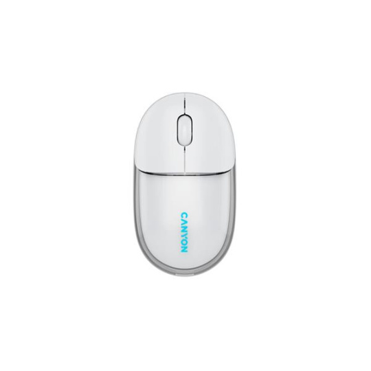 Canyon On Click 24, 2v1 bezdrôtová optická myš Bluetooth / 2.4 GHz, 1.200 dpi, akumulátor 5.000 mAh, biela