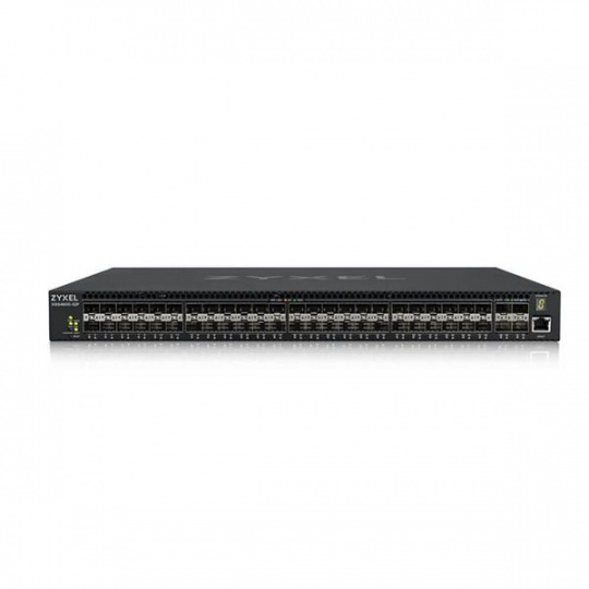 Zyxel XGS4600-52F L3 Managed Switch, 48 port Gig SFP, 4 dual pers.  and 4x 10G SFP+,  dual PSU