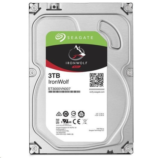 Seagate IronWolf NAS HDD 3TB 5900RPM 64MB SATA III 6Gbit/s