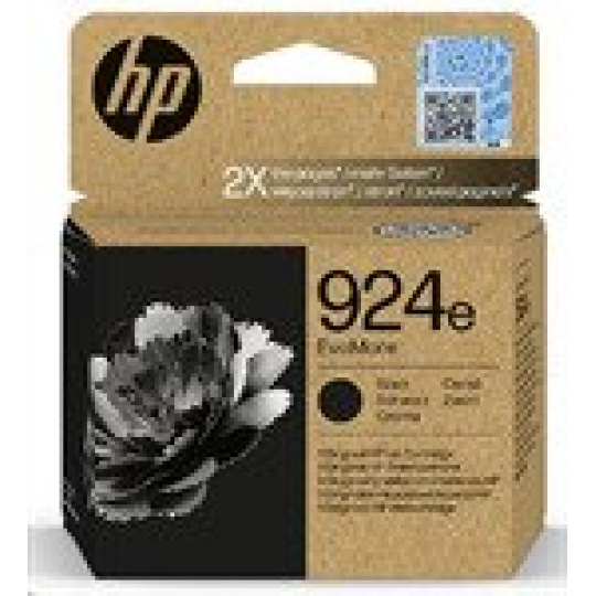 HP 924e EvoMore Black Original Ink Cartridge, 1000str.