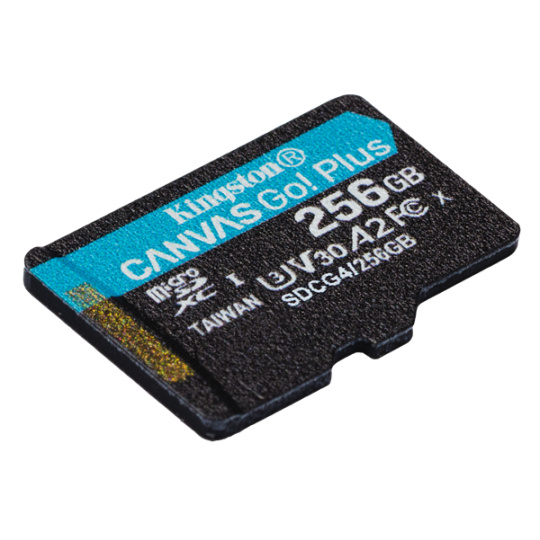 256GB microSDXC Canvas Go Plus Gen4 200MB/s A2 U3 V30 Card without Adapter