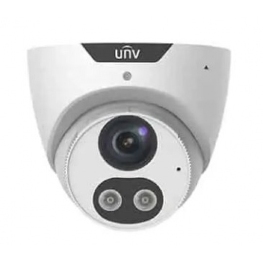 UNIVIEW IP kamera 3840x2160 (4K UHD), až 20 sn/s, H.265, obj. 2,8 mm (112,4°), PoE, Mic., Repro, Smart IR 30m, Bílý přísvit, WDR 1