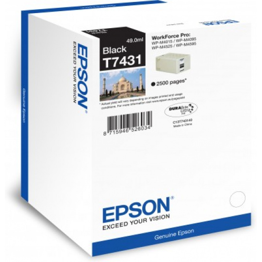 Epson atrament WP-M4000/M4500 series black 2.5tis. str.