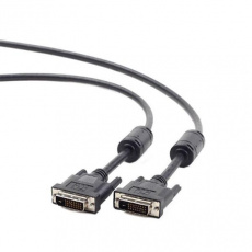 Gembird kábel DVI (M - M) video dual link, 3m, čierny, bulk balenie