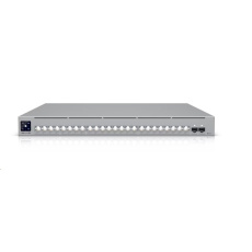 Ubiquiti Professional-grade, 24-port Layer 3 Etherlighting™ PoE+++ switch with (16) 10 GbE, (8) 2.5 GbE, and (2) 25G SFP