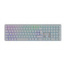 Canyon HKB-W11, 2v1 bezdrôtová klávesnica, vodeodolná, 12 multimed. kláves, RGB podsv, plnohodn. veľkosť, štíhla, US,šed