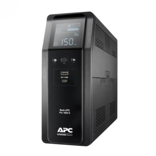 Back UPS Pro BR 1600VA, Sinewave,8 Outlets, AVR, LCD interface