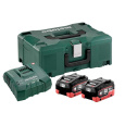 Metabo Basic-Set 2 x LIHD 8.0 Ah ASC 145 + ml