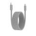 Canyon CCMG60AB15, 1 m kábel, USB-C / USB-C, magnet, PD 60 W, opletený, šedý