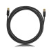 patch kábel Cat6A, STP, LSOH, 1m , čierny