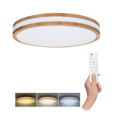 Solight LED osvetlenie s diaľkovým ovládačom Woody, 60W, 4200lm, 50cm, zmena chromatickosti, stmievateľné Solight LED osvetlenie s diaľkovým ovládačom Woody, 60W, 4200lm, 50cm, zmena chromatickosti, stmievateľné