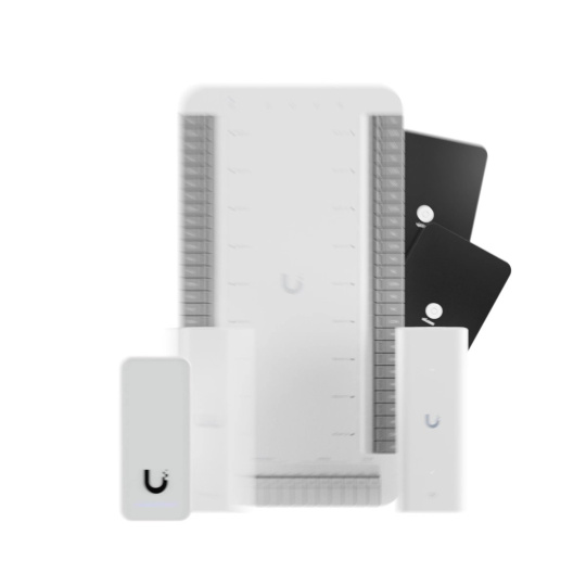 Ubiquiti Connects to in-elevator readers with PoE to authorize floor selection. Supports up to 18 floors with digital in