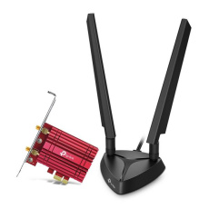 TP-LINK "AXE5400 Tri-Band Wi-Fi 6E Bluetooth PCI Express AdapterSPEED: 2402 Mbps at 6 GHz + 2402 Mbps at 5 GHz + 574 M TP-LINK "AXE5400 Tri-Band Wi-Fi 6E Bluetooth PCI Express AdapterSPEED: 2402 Mbps at 6 GHz + 2402 Mbps at 5 GHz + 574 M