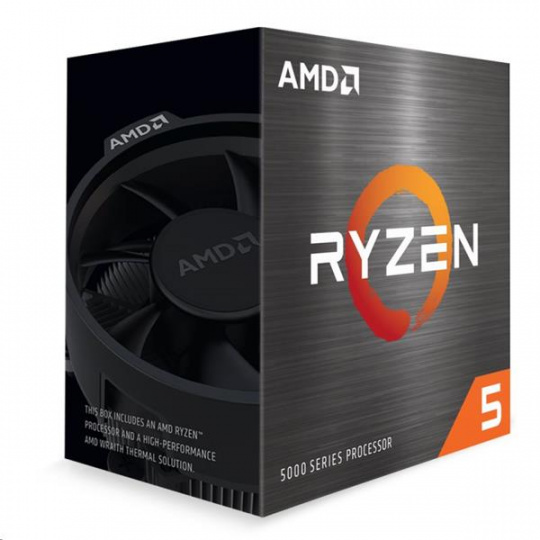 AMD, Ryzen 5 5600X, Processor BOX, soc. AM4, 65W, s Wraith Stealth chladičom