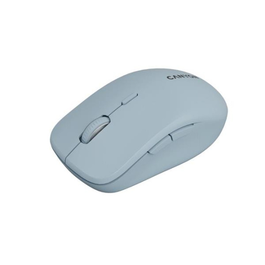 Canyon MW-12, 2v1 bezdrôtová optická myš Bluetooth / 2.4 GHz, tichá, 6 tlačidiel, 800/1200/1600/2400 DPI, modrá
