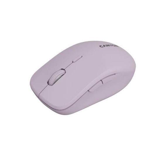 Canyon MW-12, 2v1 bezdrôtová optická myš Bluetooth / 2.4 GHz, tichá, 6 tlačidiel, 800/1200/1600/2400 DPI, ružová