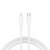 Canyon CLNM60SC10, 1 m kábel, USB-C / Lighting, MFi Apple schválený, 60 W, 480 Mbps, silikónový, biely