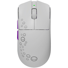 Lorgar MSP81WWH, bezdrôtová herná myš, PixArt 3950, 30 000 DPI, Bluetooth 5.4, 2.4 GHz RF, USB-C, 6 tlačidiel