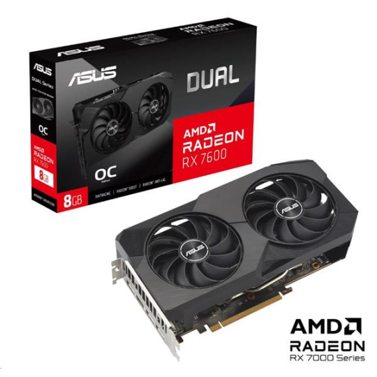 ASUS DUAL RX7600 OC 8GB/128-bit GDDR6 HDMI 3xDP