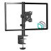 ONKRON Monitor Desk Mount for 13 to 34-Inch LCD LED OLED Screens up to 8 kg, Black