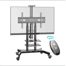 ONKRON Motorized TV Lift w/ Remote Control Mobile TV Stand for 50"-86" TVs up to 90 kg, TS1881 eLift VESA: 200x200 - 800x500