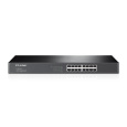 TP-LINK TL-SG1016 16-Port Gigabit Switch, 16 Gigabit RJ45 Ports, 1U 19-inch Rack-mountable Steel Case