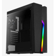 Aerocool Bolt, skrinka ATX, RGB LED, ventilátor, čierna