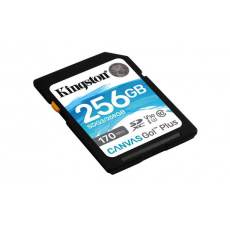 256 GB . SDXC karta Kingston . Canvas Go Class 10 UHS-I U3 V30 ( r90MB/s, w45MB/s )