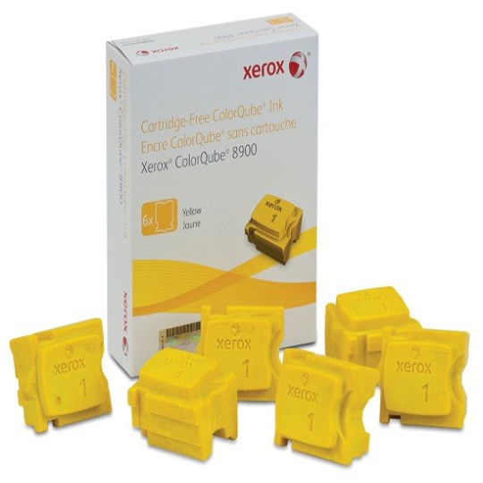 XEROX COLORQUBE INK YELLOW, COLORQUBE 8900 (6 STICKS), DMO