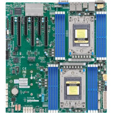 Supermicro  Dual AMD EPYC 7003/7002 Series CPUs, 10 SATA3, 2 SATADOM, 4 NVMe, Dual Gigabyte LAN ports, 1 dedicated IPMI