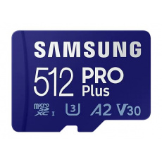 512 GB . microSDXC karta Samsung PRO Plus + adapter 512 GB . microSDXC karta Samsung PRO Plus + adapter