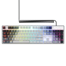 Lorgar Azar 514, mechanická herná klávesnica, RGB podsvietenie, 18 režimov,  USB-C, biela