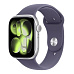 Apple Watch Series 11 GPS + Cellular 46mm Silver Aluminium Case with Purple Fog Sport Band - S/M