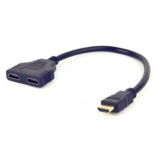 Gembird adaptér HDMI (M) na 2 x HDMI (F), kábel, pasívna rozdvojka