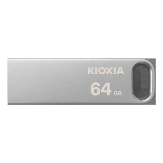 64 GB.     USB 3.0 kľúč . KIOXIA Biwako U366, strieborný