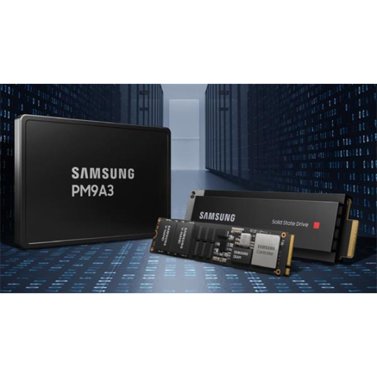 Samsung PM9A3 960GB SSD 2,5  PCIe® Gen4 x4, Read/Write: 6800MB/s,4000MB/s, Random IOPS 1000K/180K