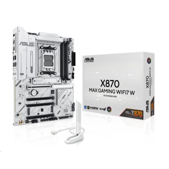 ASUS X870 MAX GAMING WIFI7 WHITE soc AM5 DDR5 X870 ATX