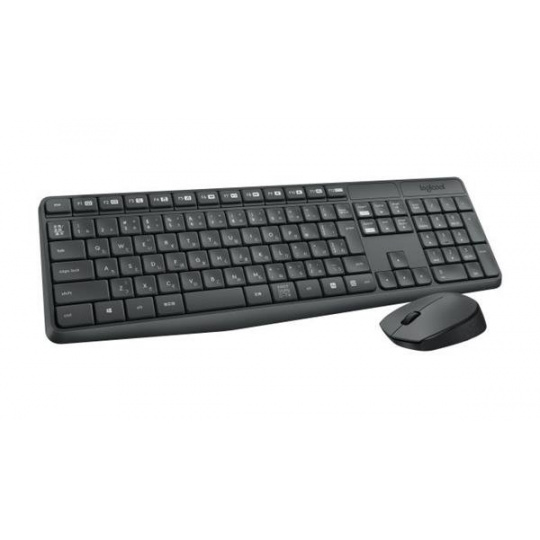 Logitech® MK235 Wireless Keyboard and Mouse - GREY - US INT'L - INTNL