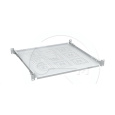 Solarix Polica 19" 1U 450mm pevná RAL 7035 úchyt na předne aj zadné lišty UP-14-G