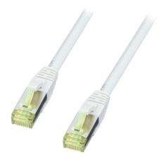 patch kábel Cat7, SFTP, LSOH, 1m, biely, Cu, UL