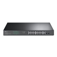 TP-LINK "18-Port Gigabit Easy Smart Switch with 16-Port PoE+PORT: 16× Gigabit PoE+ Ports, 2× Gigabit Non-PoE Ports, 2×