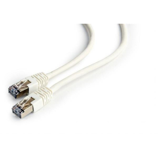 Gembird patch kábel Cat6 FTP, 0.5 m, biely